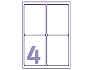 Afbeeldingen van Avery etiket, 99.1 x 139 mm, verpakking 80 stuks l4774-20, polyester