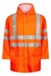Afbeeldingen van Lyngsoe vlamvertragende regenjas Hi-Vis oranje