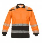 Afbeeldingen van Hydrowear polo Tanna lm fl. oranje/zwart XS
