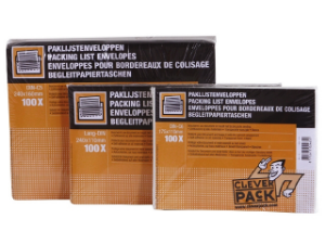 Afbeeldingen van Cleverpack paklijstenvelop onbedr 100stuks din-c5 transp. zelfklevend, 131 