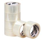 Afbeeldingen van Verpakkingstape Quantore 50mmx60m PP transparant 6 rollen