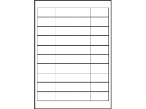 Afbeeldingen van Zweckform etiket, 48.5 x 25.4 mm, verpakking 1000 stuks, 4780, wit