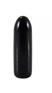 Afbeeldingen van Dompeldop Rond (peerdop) PVC 10 X 20 Zwart