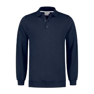 Afbeeldingen van Santino polosweater Ramon marineblauw