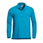 Afbeeldingen van Santino polo lange mouw matt aqua