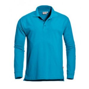 Afbeeldingen van Santino polo lange mouw matt aqua