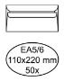 Afbeeldingen van Envelop Quantore bank EA5/6 110x220mm zelfklevend wit 50 stuks