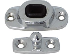 Afbeeldingen van S&B deurvastzetter, inclusief veer, chroom