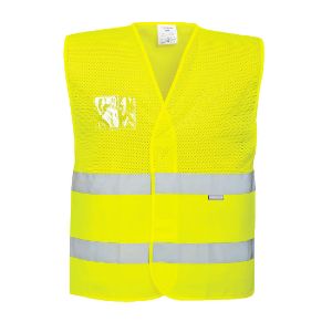 Afbeeldingen van Portwest veiligheidsvest C494 fluor geel L/XL