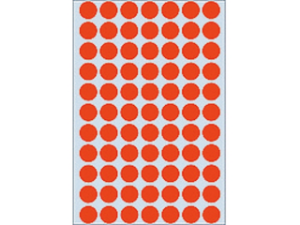 Afbeeldingen van Herma etiket rond, 13 mm, verpakking 2464 stuks, 2232, rood