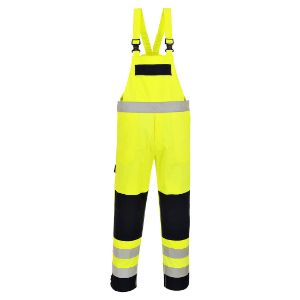 Afbeeldingen van Portwest Amerikaanse overall FR63 vlamvertragend fluor geel/marine
