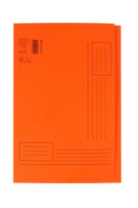 Afbeeldingen van Vouwmap Quantore Folio ongelijke zijde 250gr oranje