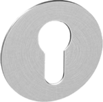 Afbeeldingen van Oxloc Rozet profielcilindergat, dikte 2 mm, rond, vlak, rvs