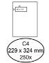 Afbeeldingen van Envelop Quantore 229x324mm venster 4x11cm links zelfklevend 250 stuks