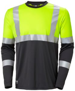 Afbeeldingen van Helly Hansen longsleeve Addvis CL 1 fluor geel/marine