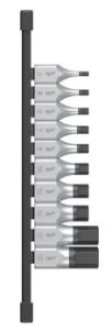 Afbeeldingen van Milwaukee Doppenset 1/2˝ Hex 4 op rail 10-delig
