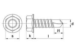 Afbeeldingen van Plaatschroef              zb 6.3x38