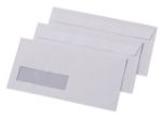 Afbeeldingen van Envelop Quantore 110x220mm venster 3x10cm links 500 stuks