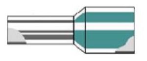 Afbeeldingen van Weidmüller adereindhuls wit 0.5mm² (100)