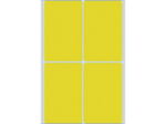 Afbeeldingen van Herma etiket, 52 x 82 mm, verpakking 128 stuks, 2491, geel