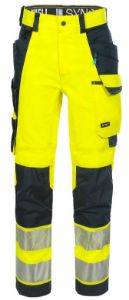 Afbeeldingen van Synq broek Catchup fluor-oranje/marineblauw