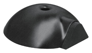 Afbeeldingen van Oxloc Deurstopper voor vloermontage rvs mat zwart 84 x 28 mm