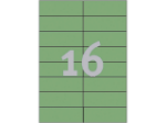 Afbeeldingen van Zweckform etiket, 105 x 37 mm, verpakking 1600 stuks, 3454, groen