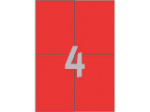 Afbeeldingen van Zweckform etiket, 105 x 148 mm, verpakking 400 stuks, 3456, rood