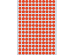 Afbeeldingen van Herma etiket rond, 8 mm, verpakking 5632 stuks, 2212, rood