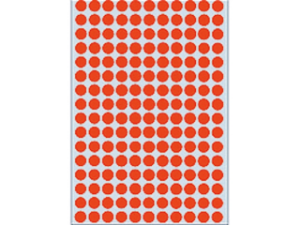 Afbeeldingen van Herma etiket rond, 8 mm, verpakking 5632 stuks, 2212, rood