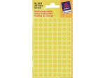Afbeeldingen van Zweckform etiket, 8 mm, verpakking 416 stuks, 3013, geel