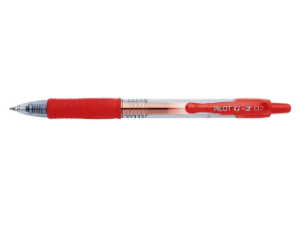 Afbeeldingen van Pilot gelschrijver bl-g2-7, 0.4 mm, 2605002, rood