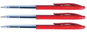 Afbeeldingen van Balpen Quantore drukknop rood medium