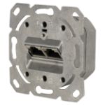 Afbeeldingen van Q-Link contactdoos telefoon/data - inbouw - CAT6A - 2 x 8-polig - element