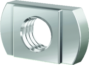 Afbeeldingen van Flamco m..s schuifmoer m8 zonder veer, elektrolytisch verzinkt