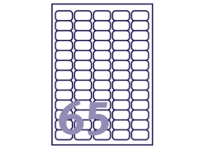 Afbeeldingen van Avery etiket, 38.1 x 21.2 mm, verpakking 6500 stuks, l7651-100