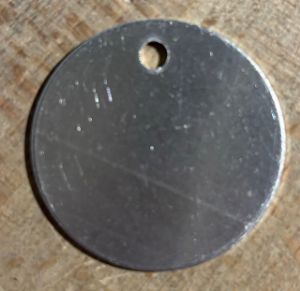 Afbeeldingen van Label aluminium rond 40x1.5mm