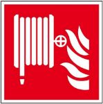 Afbeeldingen van Bord brandslanghaspel met vlam 200x200mm