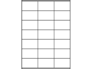 Afbeeldingen van Zweckform etiket, 70 x 41 mm, verpakking 2100 stuks, 3481, wit