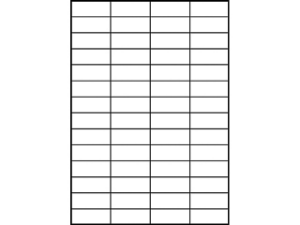 Afbeeldingen van Zweckform etiket, 52.5 x 21.2 mm, verpakking 5600 stuks, 3668, wit