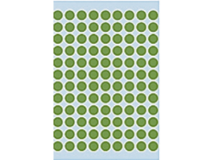 Afbeeldingen van Herma etiket rond, 8 mm, verpakking 540 stuks, 1845, groen
