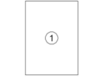 Afbeeldingen van Avery etiket, 210 x 297 mm, verpakking 100 stuks, dp001-100