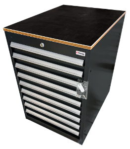Afbeeldingen van Gereedschapsladekast 9 lades zwart