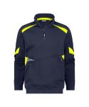Afbeeldingen van Dassy sweater Aratu nachtblauw/fluor geel
