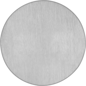 Afbeeldingen van Oxloc Symboolplaat blanco, 75 mm, rond, zelfklevend, rvs mat geborsted