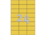 Afbeeldingen van Zweckform etiket, 70 x 37 mm, verpakking 2400 stuks, 3451, geel