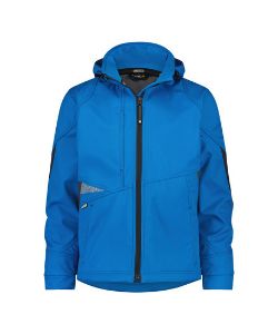 Afbeeldingen van Dassy softshell Gravity azuurblauw/grijs
