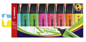 Afbeeldingen van Markeerstift STABILO BOSS Original 70/8 assorti etui à 8 stuks
