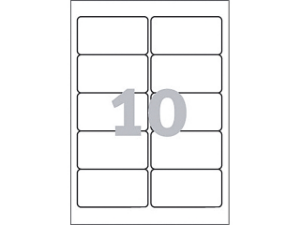 Afbeeldingen van Zweckform etiket, 96 x 50.8 mm, verpakking 250 stuks, l4744rev-25, wit