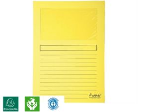 Afbeeldingen van Store insteekhoes, a4, l - model, 7359605, inclusief venster, karton, geel